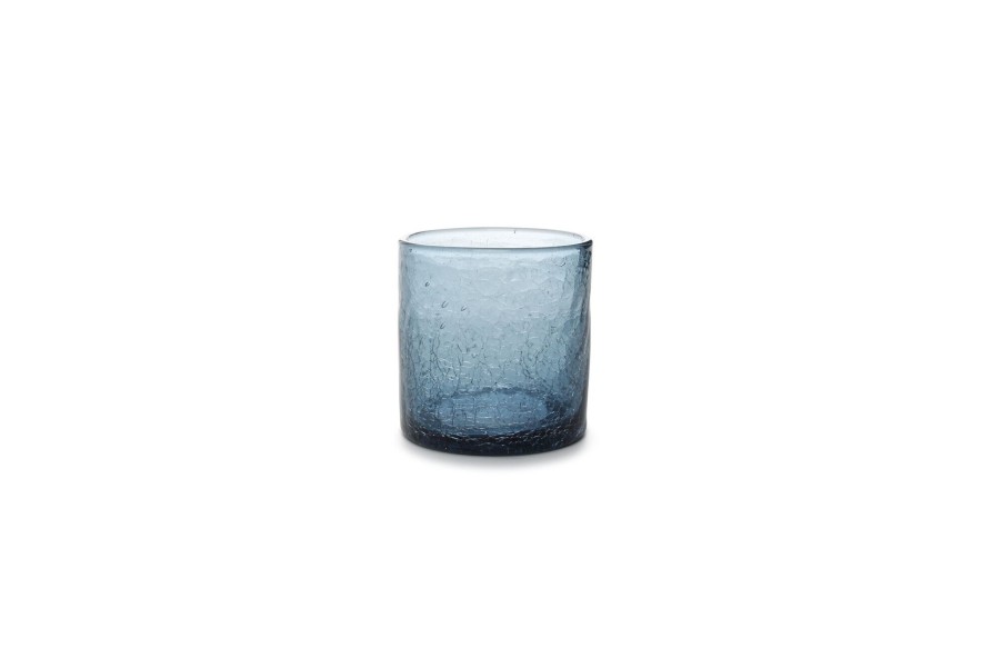 Drankje & Bar F·2·D | Glas 22Cl Blauw Crackle